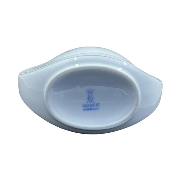 AK Kaiser Chantal Floral Oval Porcelain Vase Made in West Germany - Picture 3 of 4